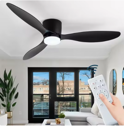 Stylish Ceiling Fan with LED Light and Remote Control