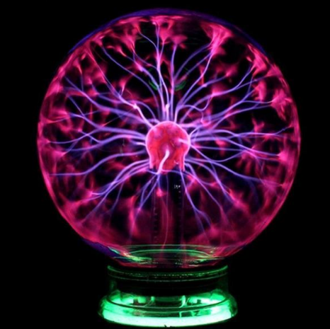 Colorful Electric Plasma Ball Lamp Show - Halri
