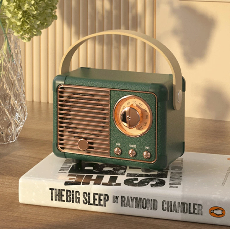 Compact Retro Bluetooth Portable Speaker System - Halri