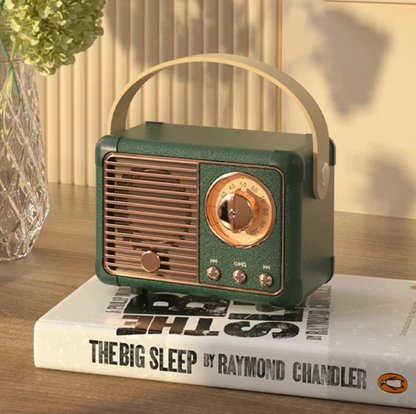 Compact Retro Bluetooth Portable Speaker System - Halri