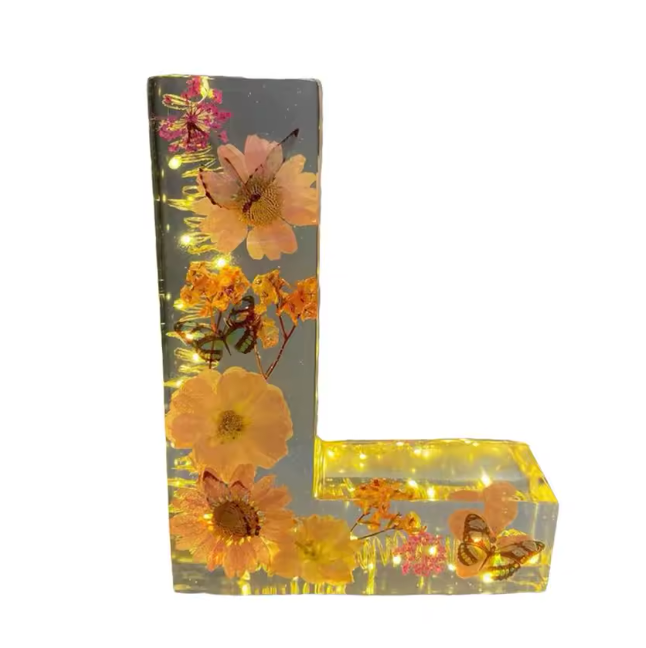 Customizable Floral LED Table Lamp