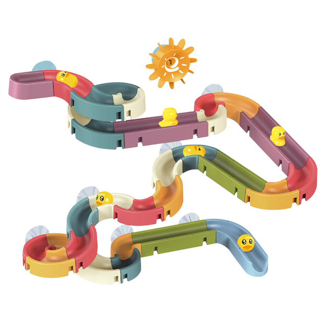 Fun Baby Bath Water Playset Marble Run Toy