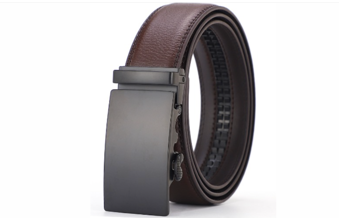 High Quality Leather Belt – Classic Metal Buckle for Men