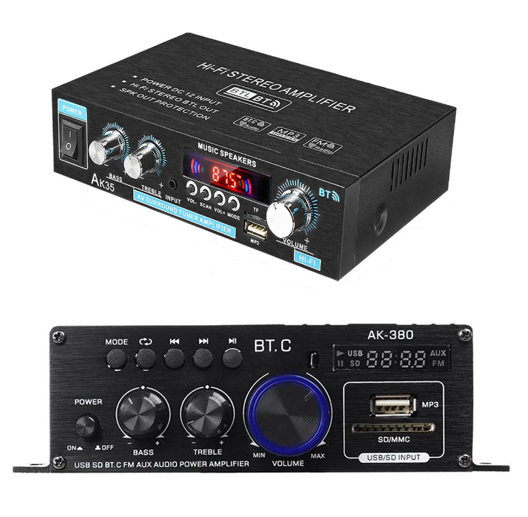 Compact 800W Bluetooth Home Audio Amplifier System - Halri