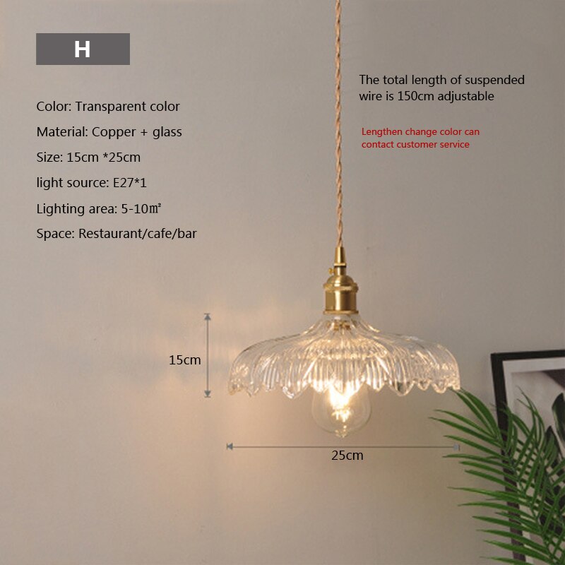 Clear Glass Modern Pendant Light