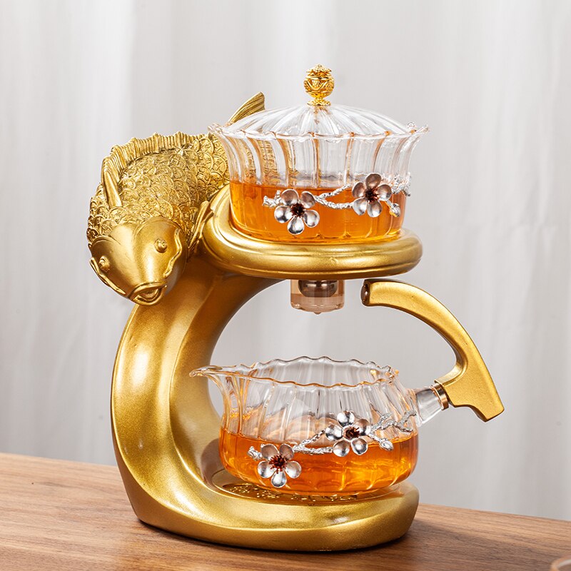 Ocean Blue Fish Shaped Magnetic Teapot
