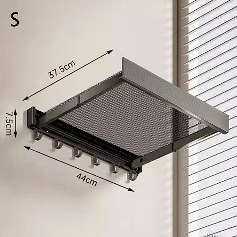 Space Saving Adjustable Towel Holder Rack