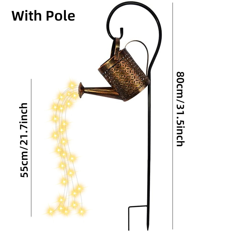 Solar Powered Garden Watering Can Lamp - Halri