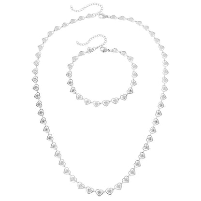 Delicate Heart Shape Jewelry Set