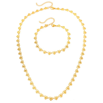 Delicate Heart Shape Jewelry Set - Halri
