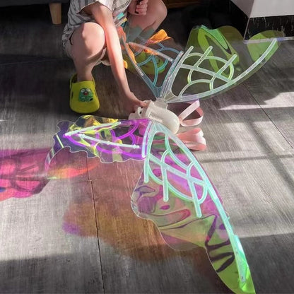 Bright LED Angel Wings Costume for Kids Adults