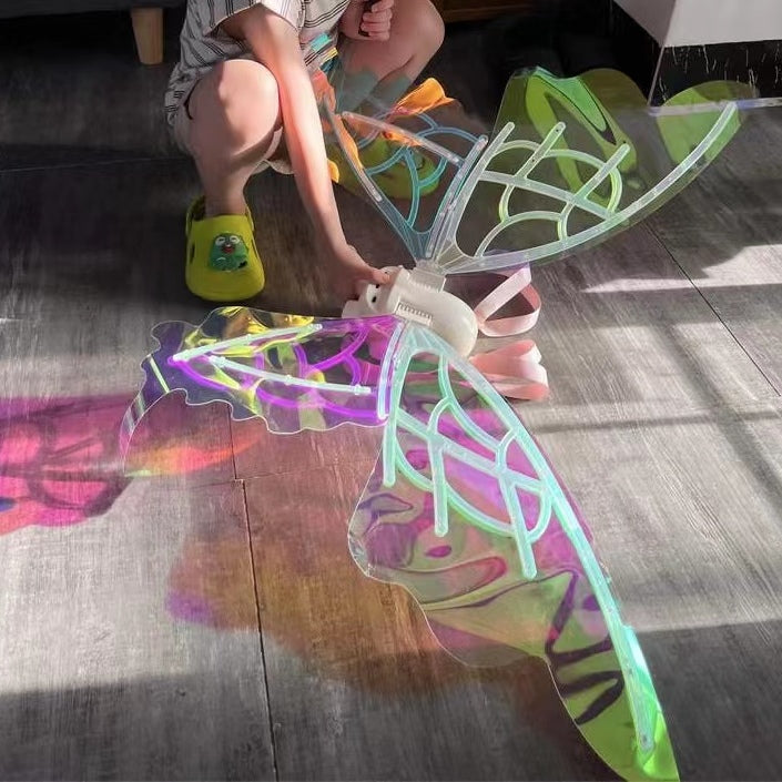 Sparkling LED Fairy Wing Costume for Kids Adults