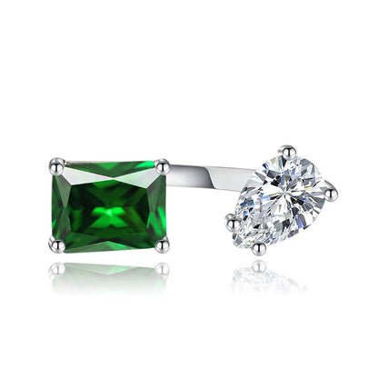 Elegant Teardrop Zircon Comfort Fit Ring