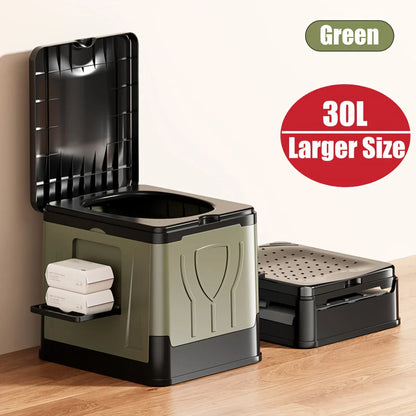 Collapsible Outdoor Toilet Seat | Large Portable Potty