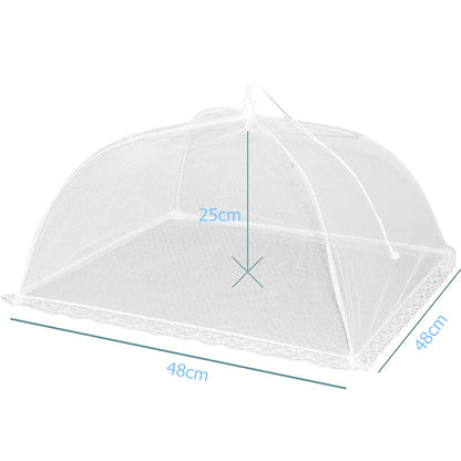 Portable Mesh Food Cover for Outdoor Kitchen Use