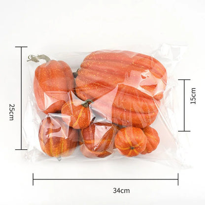 Fall Decor Pumpkin Set 7-Piece Artificial Pumpkins