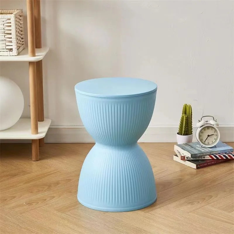 Modern Slim Hourglass Side Table