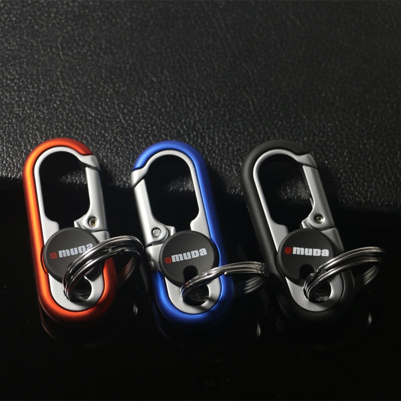 Strong Metal Dual Ring Key Holder Chain