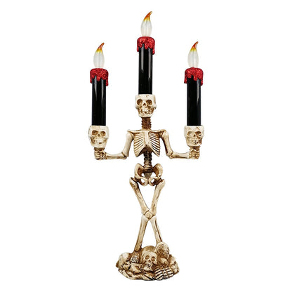 Spooky Skeleton Halloween Tea Light Candles
