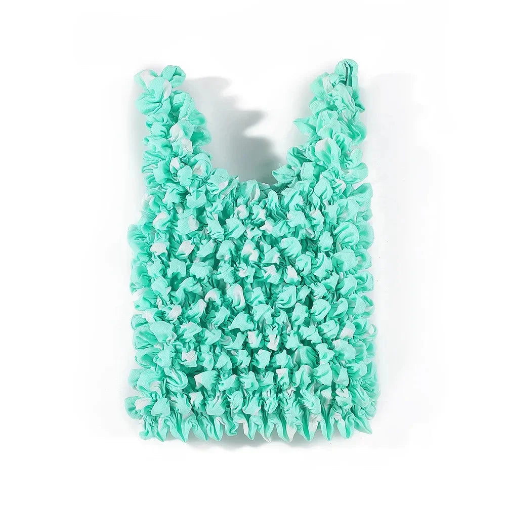 Small Floral Elastic Tote Shopping Bag