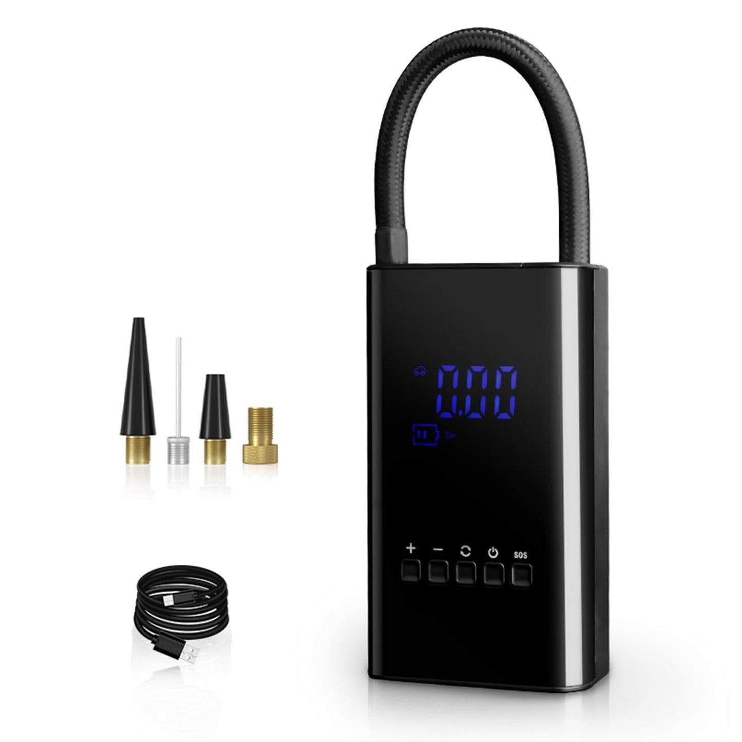 Portable LED Compact Car Air Pump - Halri