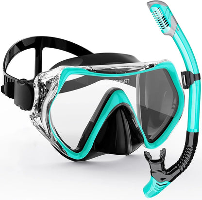 Clear Vision Snorkel Mask Set for Adults