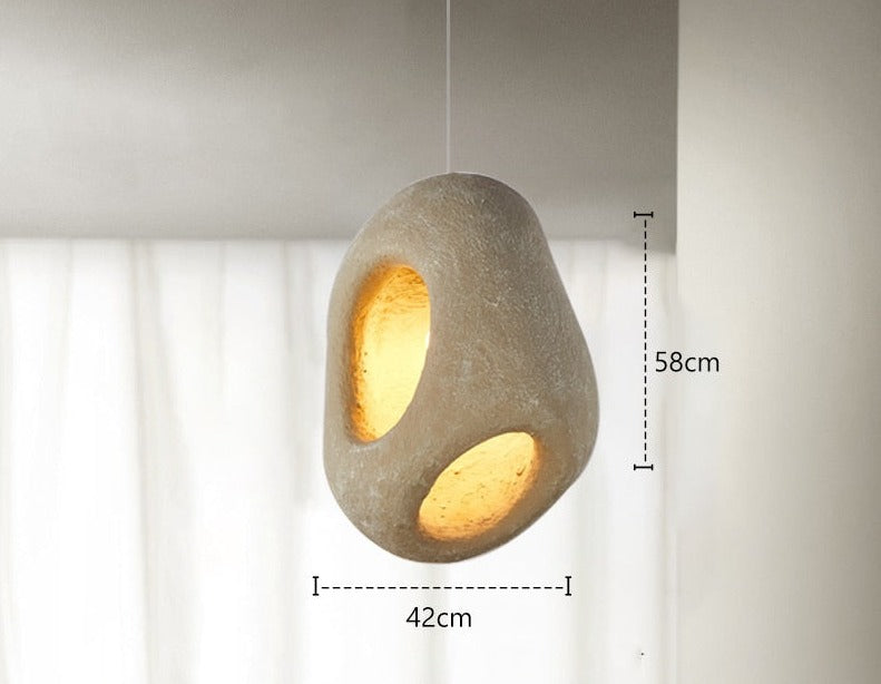 Unique Chic LED Hanging Light Wabi Sabi Style