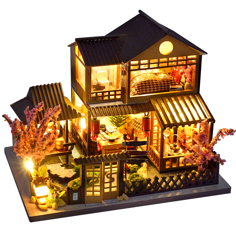 Small Japanese Architecture Model Building Set - Halri