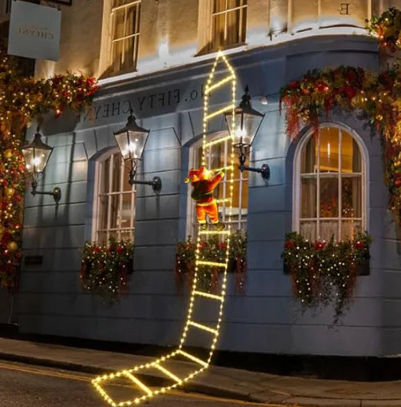 Colorful LED Santa Climber Christmas Decorations