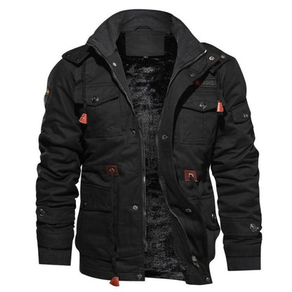 Warm Fleece Hooded Mens Jacket - Halri