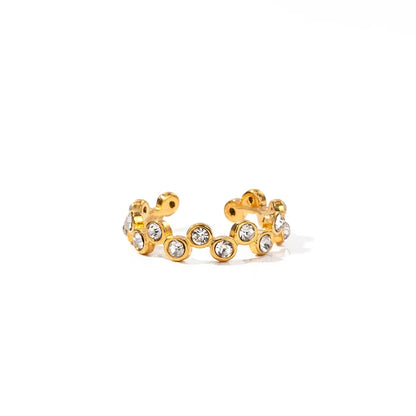 Unique Cluster Diamond Engagement Ring