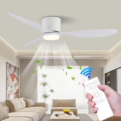 Modern Ceiling Fan With Lamp Nordic Style