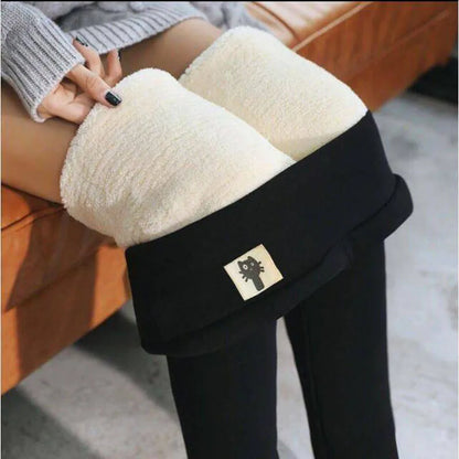 Women's Warm Cashmere Leggings High Waist Shaping