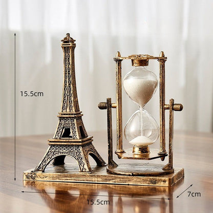 Elegant Metal Hourglass Table Decor - Halri