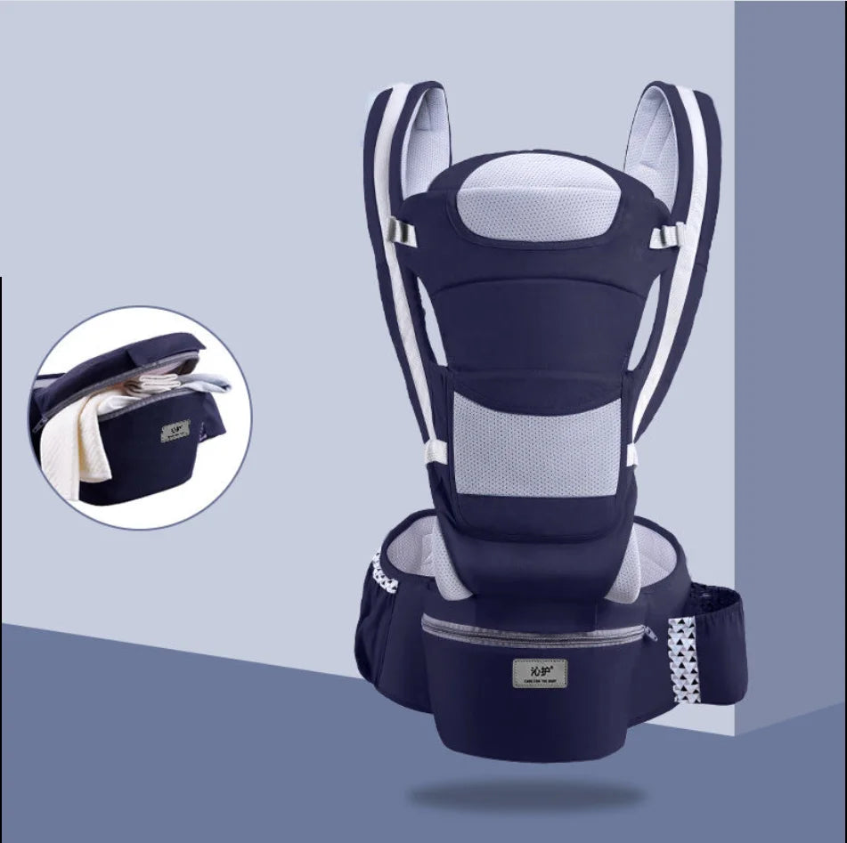 Versatile Baby Sling with Built-in Hip Seat