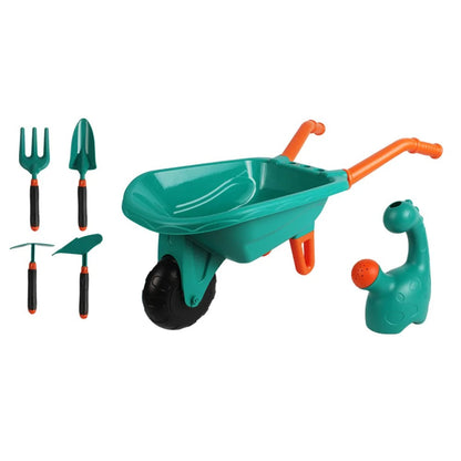 Kids Garden Tool Kit with Wheelbarrow and Watering Can