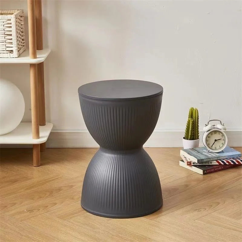 Modern Slim Hourglass Side Table