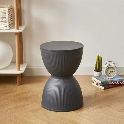 Modern Slim Hourglass Side Table