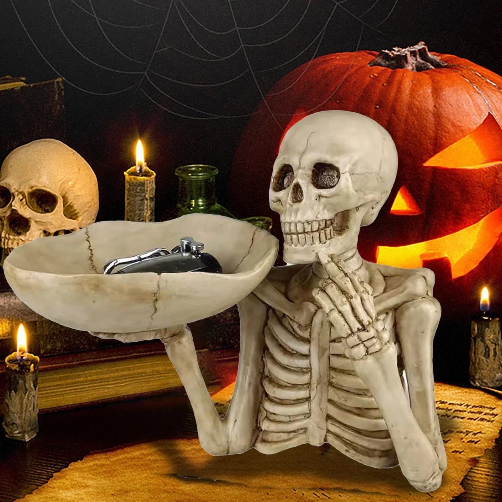 Spooky Skull Decorative Serving Tray - Halri