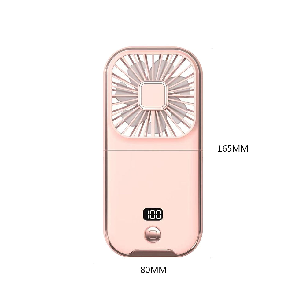 Compact Rechargeable Phone Cooling Fan Mount