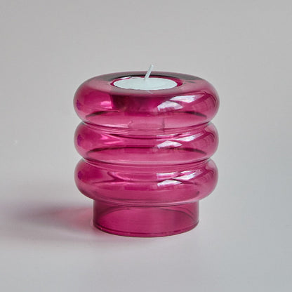 Double Glass Twist Candle Holder