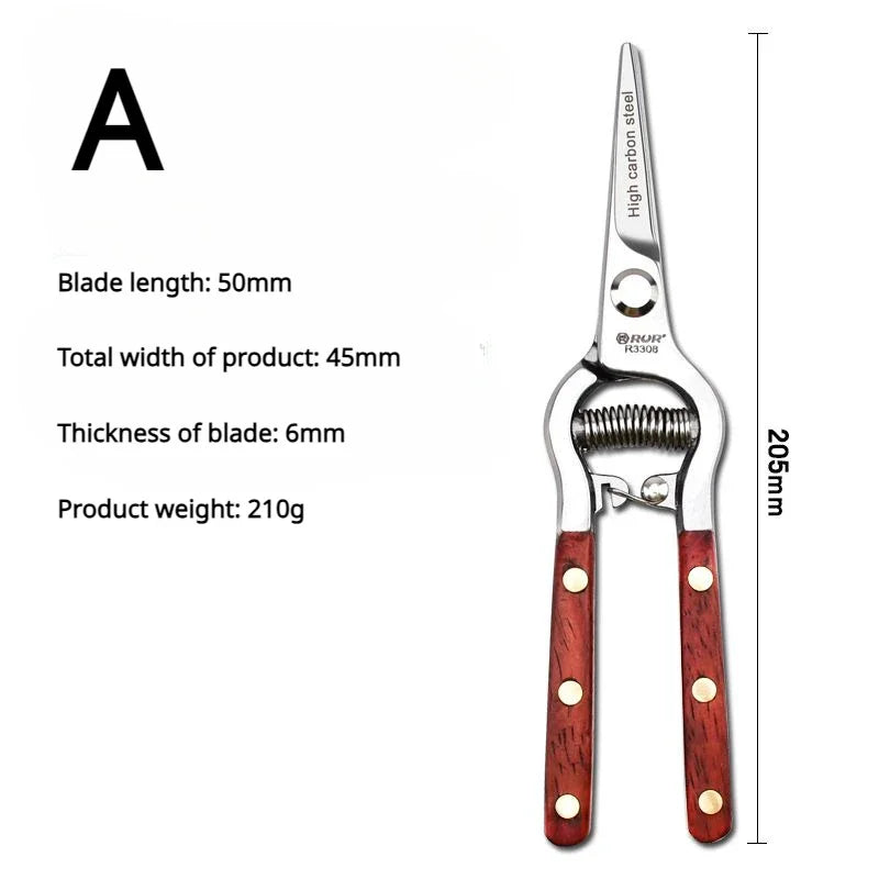 Heavy Duty Garden Pruning Shears 20cm - Halri