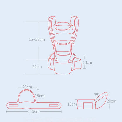 Versatile Baby Sling with Built-in Hip Seat