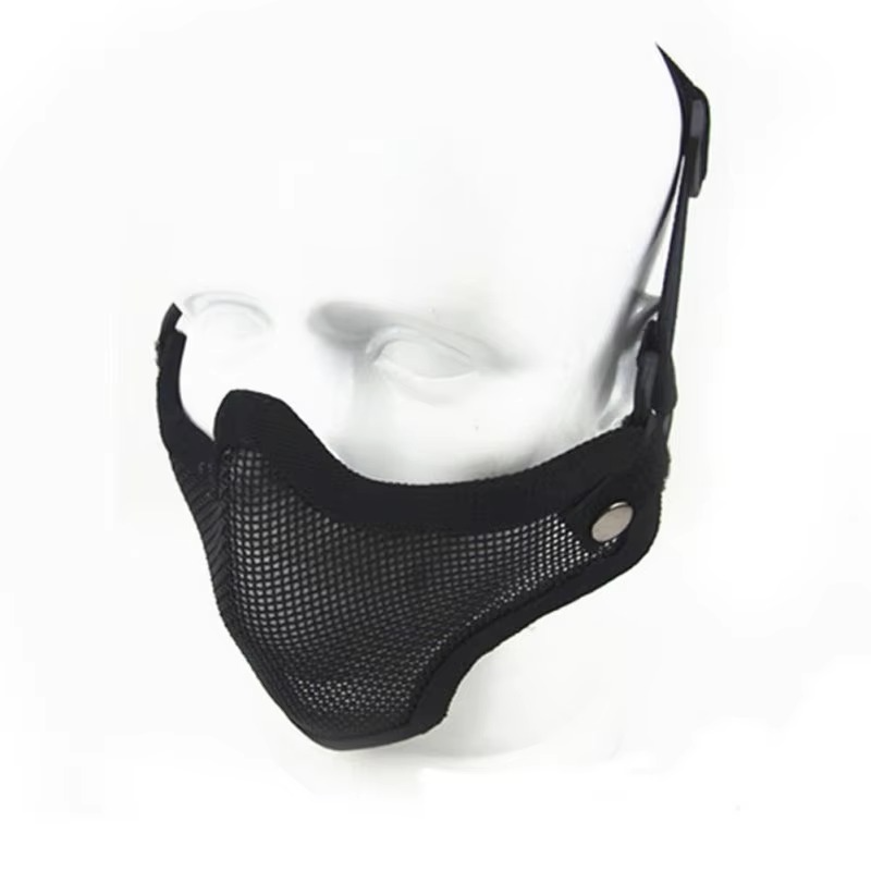 Tactical Camo Metal Mesh Face Protector Mask - Halri