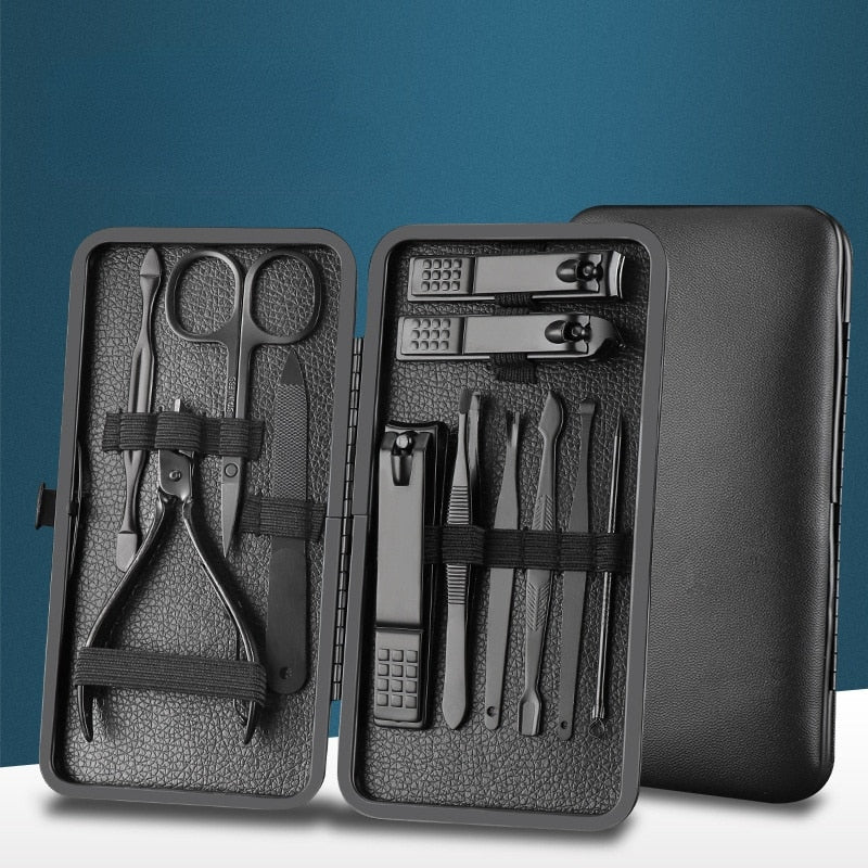 Premium Stainless Steel Nail Care Kit - Halri