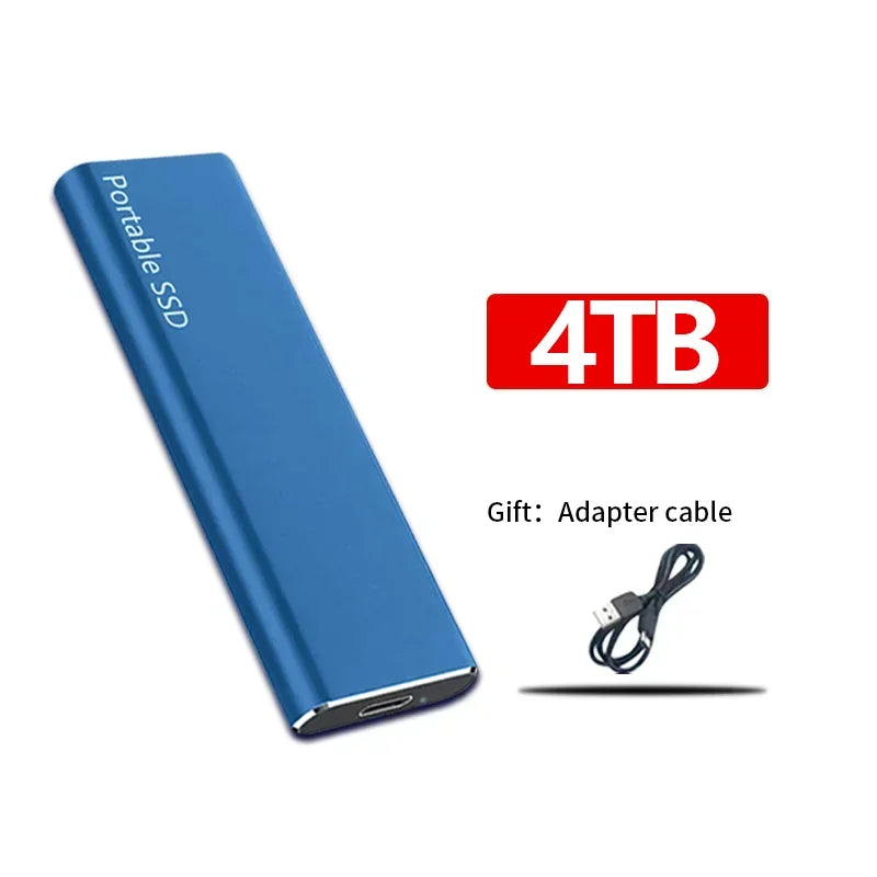 Fast External SSD Small USB Storage Drive