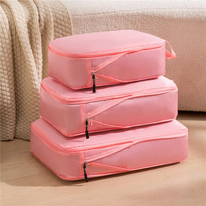 Compact Travel Accessories 3pc Set Waterproof Bag Organizers