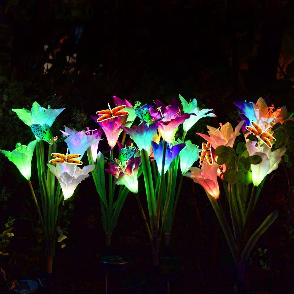 Solar Powered Garden Flower Lamp - Halri