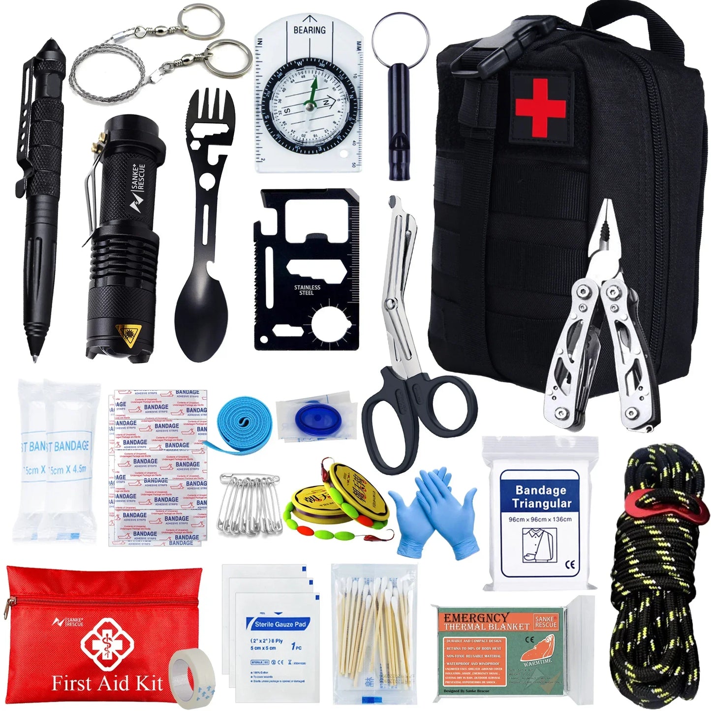 Emergency Medical Kit Bag – Complete First Aid Backpack