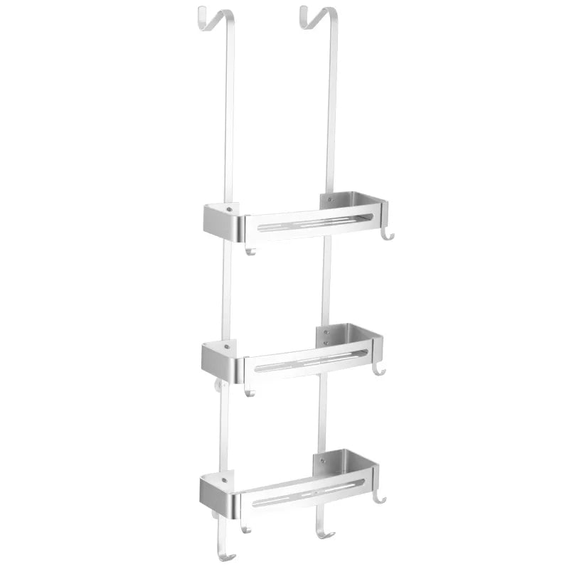 Stylish Bathroom Shower Caddy Double Layer Storage Rack
